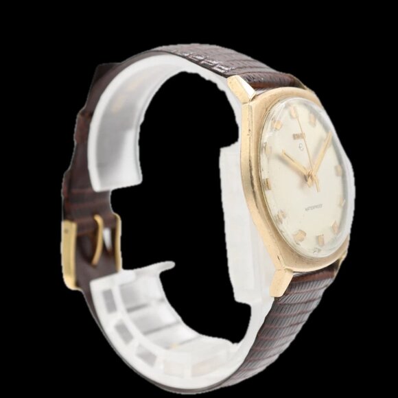 Vintage Elgin Waterproof Men's Mechanical Wristwatch Swiss Made 10k RGP - Picture 2 of 5